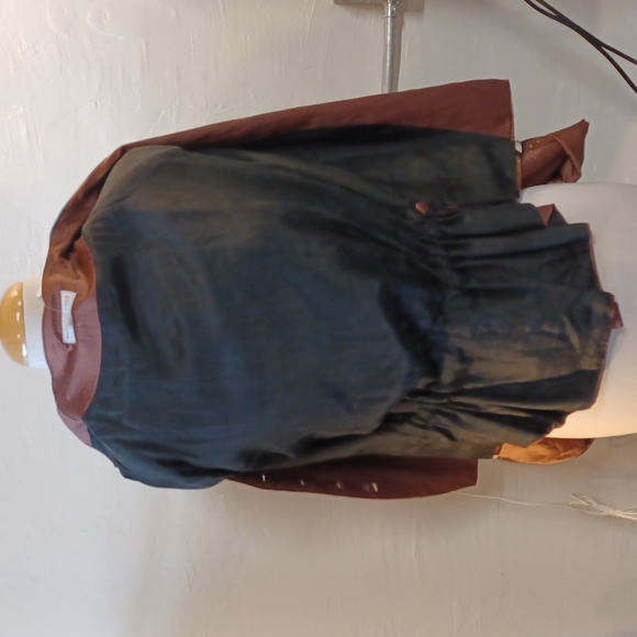 Louise Blumberg silk watercolor blazer jacket coat sz M - Picture 9 of 9